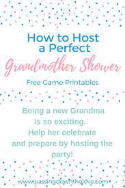 Ideas For New Grandmother Shower For The New Grandma New Grandma Sprinkle Baby Shower Fun Baby Shower Games
