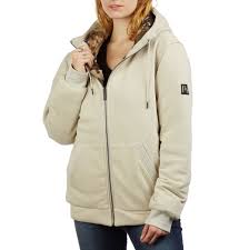 Holden Womens Reversible Down Hoodie Natural