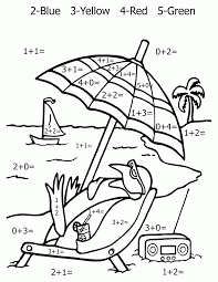 Keep a cat and pumpkin company on a magical night. Math Coloring Pages For Kindergarten Coloring Home