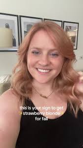 Strawberry blonde for fall 🍁 #strawberryblonde #peachhair