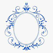 Download Premium Png Of Blue Filigree Frame Border Png 2648482 Antique Artwork Frame Free Illustrations