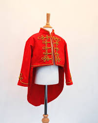 Kids Circus Ringmaster Costume Including Red Tailcoat With Gold Braiding Military Waistcoat Soldier Jacke Ringmaster Costume Kids Costumes Childrens Costumes