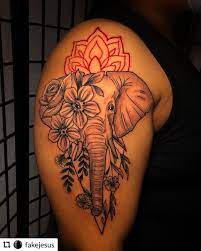 Black Owl Tattoos On Instagram Repostplus Fakejesus Elephants Never Forget S O Theylovea Elephant Thigh Tattoo Tattoos Black Owl Tattoo