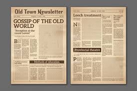 Start designing your newspaper by downloading our indesign template for tabloid & broadsheet Free Vector Vector Old Daily Newspaper Template Tabloid Layout Posting Reportage