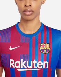 Featuring a reimagined red and blue stripe layout. Fc Barcelona 2021 22 Stadium Home Women S Soccer Jersey Nike Com