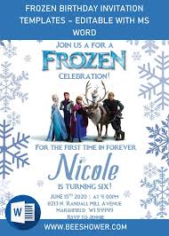Ideas for frozen birthday party with editable online designs, create frozen birthday invitation online in an online app, download jpg, png, pdf files ready to print, print at. Frozen Invitation Templates Editable With Ms Word Free Printable Baby Shower Invitations Templates