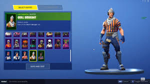 Upcoming Grill Sergeant Skin Found In Game Files Epic Games Fortnite Fortnite Games