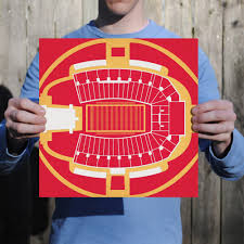 Jack Trice Stadium Map Art