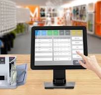 Miumaeov 15'' LCD Touchscreen Mobile Tablet POS Cash Register Touch Screen  Monitor for Small Business Restaurant Retail Grocery