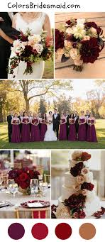 8 Popular Fall Wedding Color Palettes For 2018 Fall Wedding Color Palette Fall Wedding Colors Burgundy Wedding Colors