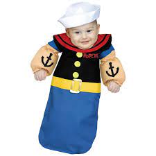 Popeye Baby Bunting Infant Halloween Costume 6 12 Months Walmart Com