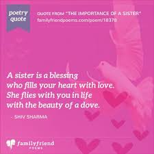 Why I Love My Sister Poem The Importance Of A Sister Sister Poems Love My Sister Little Sister Quotes