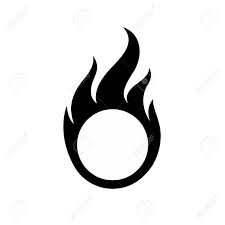 Firefighter black and white firefighter logo clip art free clipart images firefighter clipart black and white filsize: Ring Fire Flames Icon Simple Black And White Template Fire Flame Symbol Sign Isolated On White Background Concept Illustration For Graphic And Web Design Royalty Free Cliparts Vectors And Stock Illustration Image
