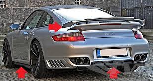 Description the moshammer tradition rs front chin spoiler is a bold design that adds downforce to keep the nose planted at speed. Body Kit 997 1 Turbo Moshammer Downforce Aero Kit Satin Black For Paint