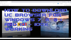 The given version has been released recently and available it is compatible with computer windows xp, vista, 7, 8, 8.1, and windows 10. How To Download Uc Browser For Windows 7 8 8 1 And 10 100 Working Youtube