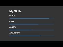 Awesome Animated Skills Bar Using Only Html Css