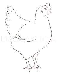 How To Draw A Chicken Step By Step Drawing Guide By Puzzlepieces Dragoart Com Chicken Art Animal Drawings Drawings