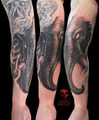 Wicked creative tattoo done by Carl Grace