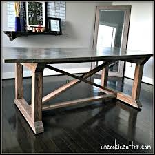 A 140 x 55 in. Concrete Dining Table Diy For Less Uncookie Cutter