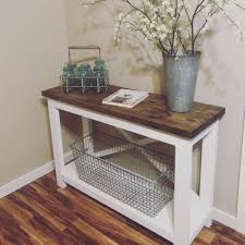 Modern Farmhouse Console Table In 2020 With Images Farmhouse Console Table Farmhouse Kitchen Tables Decor