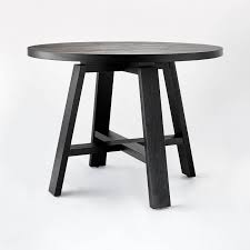 42 Linden Round Wood Dining Table Threshold Designed With Studio Mcgee In 2020 Round Wood Dining Table Wood Dining Table Dining Table Black