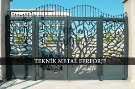 Ferforje Lazer Kesim Agac Motifli Bahce Kapisi Kod Bc 01 Bahce Agac Bahce Kapisi