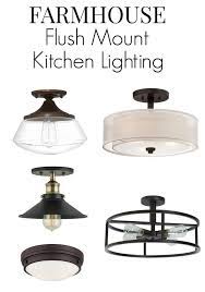 No Room For Pendant Lighting In Your Small Kitchen Here Are 8 Flush Mount Flush Mount Kitchen Lighting Kitchen Lighting Over Table Farmhouse Kitchen Lighting