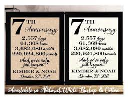 Below, find the best traditional seventh anniversary gifts for him, her and them. Amazon Com Framed 8x10 Personalized 7th Anniversary 7 Years Together 7 Years Of Marriage 7th Wedding Anniversary For Her Or Him 7th Anniversary Gifts For Couple 7 Year Anniversary Seventh Anniversary Gifts Handmade