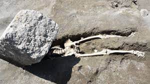 Pompeii Resident Had His Head Crushed By A Giant Stone While Fleeing Eruption