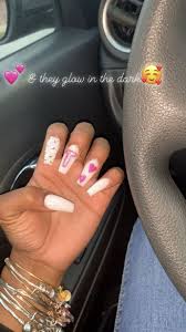 Acrylic Acrylicnails Initials Nails Pretty Acrylic Nails For Teens Untrue Finger Nails Have Been Around For The Rea In 2020 Anniversary Nails Nails February Nails Nails with her mans initials on her ring finger.