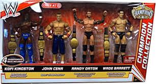 Wear your favorite wwe superstar! Wwe Wrestling Champions Collection John Cena Randy Orton Kofi Kingston Wade Barrett Exclusive Action Figure 4 Pack Set 2 Mattel Toys Toywiz