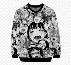 Vaporwave U0026 Aesthetic Clothing Ahegao Sweatshirt U2013 Vapor95 Ahegao Hoodie Png Transparent Free Transparent Png Images Pngaaa Com