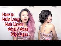 My hair is a little over three feet long — long enough to be sat on, slammed in car doors, and other aggravations. How To Hide Long Hair Under Wigs Wig Cap Tutorial Youtube