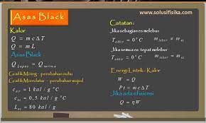 Sifat yang harus ada pada allah merupakan pengertian dari …. Pembahasan Soal Asas Black Solusi Fisika
