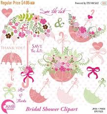 Wedding Clipart Bridal Shower Clipart Save The Date Clipart Floral Clipart Umbrella Clipart Commercial Use Amb 871 Wedding Clipart Bridal Shower Clip Art
