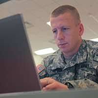 U.S. Army Pvt. Amy Michalczyk with the Recruit Sustainment