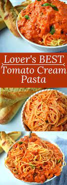 Lover S Best Ever Tomato Cream Pasta Homemade Marinara Sauce With Cream And Fresh Basil Www Mod Tomato Cream Pasta Tomato Cream Sauce Pasta Homemade Marinara