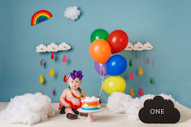Birthday Ideas In Dallas Tx Cake Smash Dream Focus Studio Dallas Texas 1st Birthday Cake Smash Cake Smash Theme Rainbow First Birthday