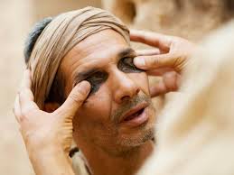 The boy brought a kaleidoscope in the Blue Box. Pastor Rusty said when you  look through it you can see shapes, reflections and colors but nothing too  clearly. When you see the