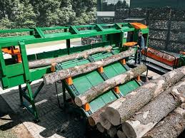 Some bone dry, some drying out nicely. The New Splitter Cutter Measures Logs Entirely Automatically