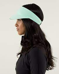 Visor With Hair Down Or Two Braids Lululemon Sun Chaser Run Visor Sport Hair Sports Hairstyles Technical Clothing