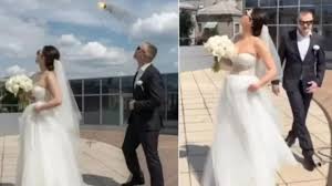 Casamento vira cenário de guerra após drone russo ser abatido e explodir sobre festa na Ucrânia
