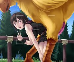 thor (deep rising), iris amicitia, final fantasy, final fantasy xv, 10s,  1girl, animal, bestiality, bird, brown eyes, censored, chocobo,  interspecies, penis, sex, size difference, smile - Image View - | Gelbooru -