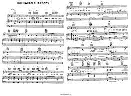Mama Just Killed A Man Bohemian Rhapsody Sheet Music Easy 48 Bohemian Rhapsody Queen Noty Sheet Music Bohemian Rhapsody Chords Bohemian Rhapsody