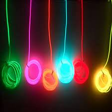 2m 3m 5m 3v 12v Flexible Neon Light Glow El Wire Rope Tape Cable Strip Led Neon Lights Shoes Clothing Car Decorative Ribbon Lamp Neon Lumiere Neon Lampe Neon