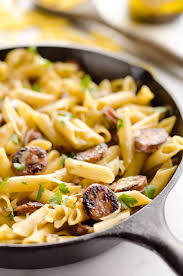 Remove from heat and enjoy! Chicken Sausage Penne Skillet