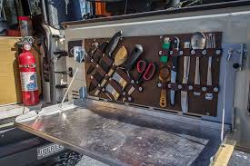 A fire table, charcoal grill and 8 other tools you need for a backyard tailgate. Build This Diy Tailgate Table And Utensil Holder For Your Next Camping Trip