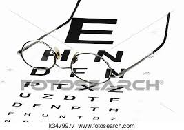 Eye Chart With Glasses Stock Photo K3479977 Fotosearch