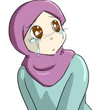 Gambar Kartun Muslimah Sedih Menangis Png 585 587 Kartun Gambar Kartun Animasi