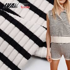 But did you check ebay? White Black Custom Made Stretch Yarn Dyed Stripe Cvc Spandex 7x3 Knit Rib Fabric For Dress Sweaters Buy Knit Rib Fabric 7x3 Knit Rib Fabric For Dress Knit Fabric For Sweaters Product On